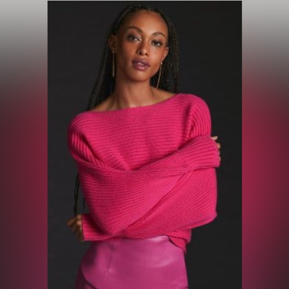 Anthropologie Ribbed Pullover Sweater